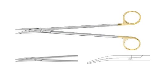 TC МЕТЦЕНБАУМ ХВИЛ. ЗАТОЧ. НОЖИЦІ ВИГНУТІ Т/Т230MM